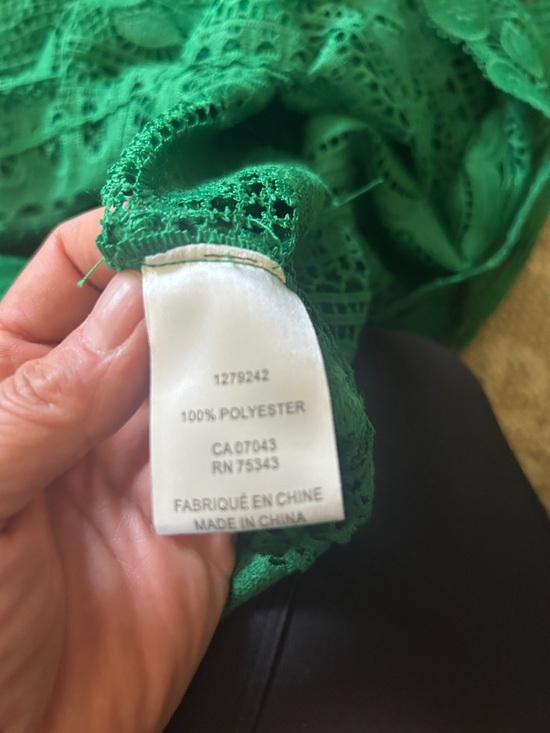 House of Harlow 1960 Green Crochet Embroidered Long Sleeve Maxi Dress Sz S NWOT - Picture 11 of 11